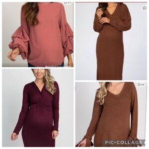 Pink Blush Maternity Bundle Dresses tops Winter